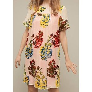 Anthropologie Maeve Flower Market Swing Dress